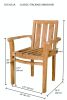 Classic Stackable Armchair (Fully Built & 4 pcs in a box)