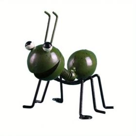 1pc, Metal Ant Ornament, Colorful Cute Insect, Garden Decor, Garden Lawn Decor, Wall Decor, Indoor Decor, Outdoor Decor (Color: green)