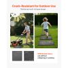 Garden Stepping Stones, 8Pcs 15.5 x 15.5 in, Decorative Stepping Stones with Stakes, Weather-Resistant Plastic Pathway Pavers, Smooth Surface