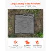 Garden Stepping Stones, 8Pcs 15.5 x 15.5 in, Decorative Stepping Stones with Stakes, Weather-Resistant Plastic Pathway Pavers, Smooth Surface