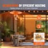 Patio Heater for Outdoor Use, 50000BTU Propane Heater Tall Hammered With Round Table Design, Metal Burner and Wheels